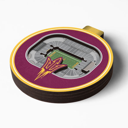 Arizona State Sun Devils 3D StadiumView Ornaments