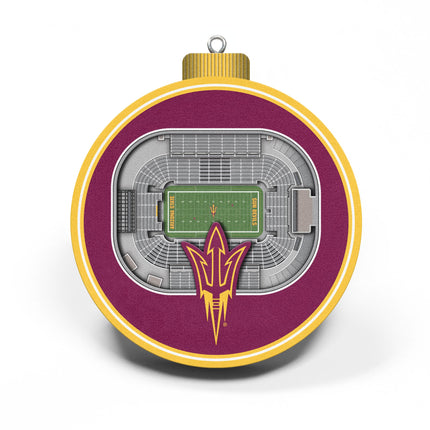 Arizona State Sun Devils 3D StadiumView Ornaments