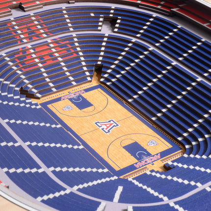 Arizona Wildcats 25-Layer StadiumViews 3D Wall Art