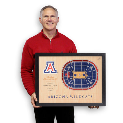 Arizona Wildcats 25-Layer StadiumViews 3D Wall Art