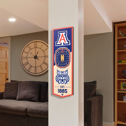 Arizona Wildcats 3D Stadium 6x19 Banners