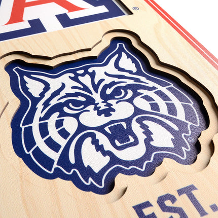 Arizona Wildcats 8x32 3D Stadium Banner
