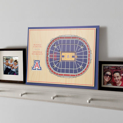 Arizona Wildcats 5-Layer 3D StadiumView Wall Art