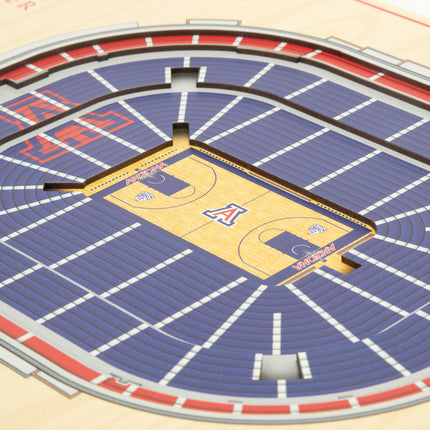 Arizona Wildcats 5-Layer 3D StadiumView Wall Art