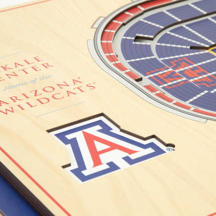 Arizona Wildcats 5-Layer 3D StadiumView Wall Art