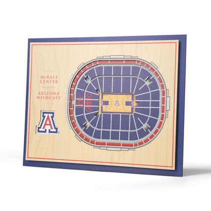 Arizona Wildcats 5-Layer 3D StadiumView Wall Art