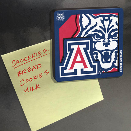 Arizona Wildcats 3D Logo Series Magnet
