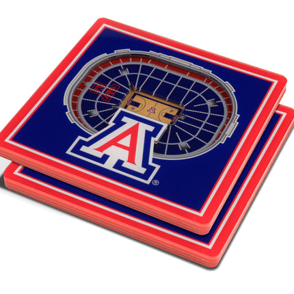 Arizona Wildcats 3D Stadium View Coasters