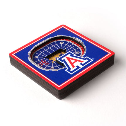 Arizona Wildcats 3D StadiumView Magnets
