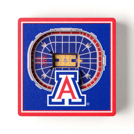 Arizona Wildcats 3D StadiumView Magnets