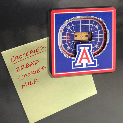 Arizona Wildcats 3D StadiumView Magnets
