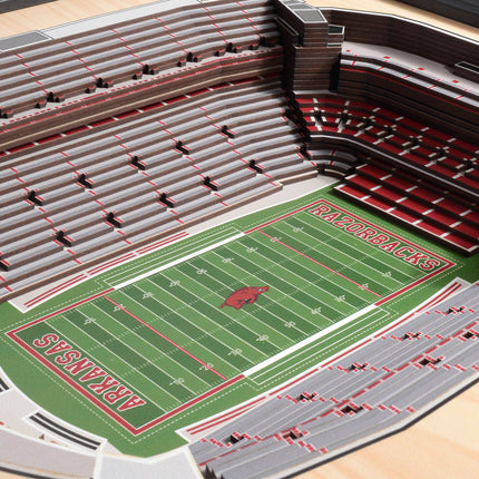 Arkansas  Razorbacks 25-Layer StadiumViews 3D Wall Art