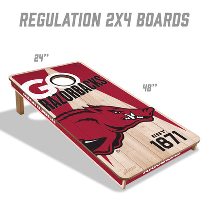 Arkansas Razorbacks 2x4 Cornhole Boards