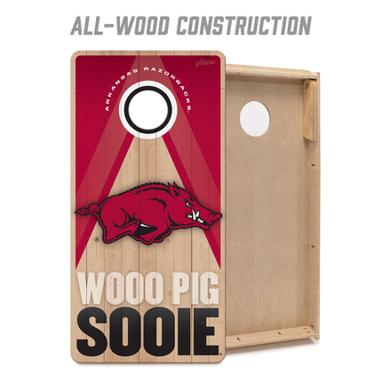 Arkansas Razorbacks 2x4 Slogan Series Cornhole Boards