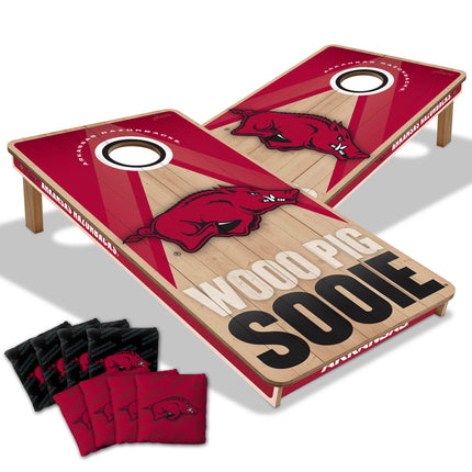 Arkansas Razorbacks 2x4 Slogan Series Cornhole Boards
