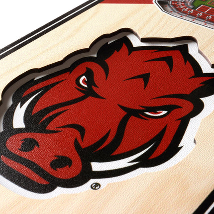 Arkansas Razorbacks 3D Stadium 6x19 Banners