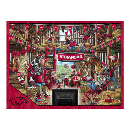 Arkansas Razorbacks Barnyard Fans Puzzle - 500 PC