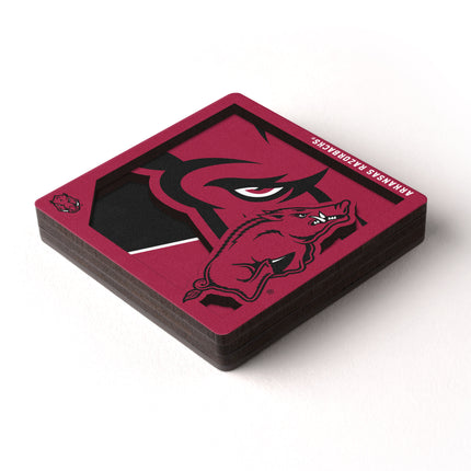 Arkansas Razorbacks 3D Logo Series Magnet