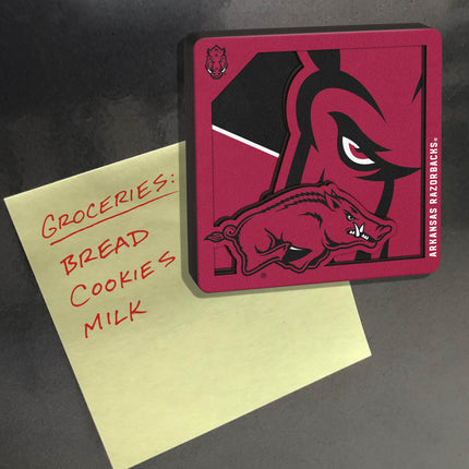 Arkansas Razorbacks 3D Logo Series Magnet