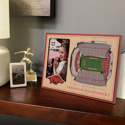 Arkansas Razorbacks 3D StadiumView Picture Frame