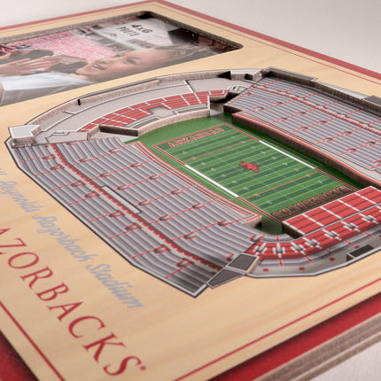 Arkansas Razorbacks 3D StadiumView Picture Frame