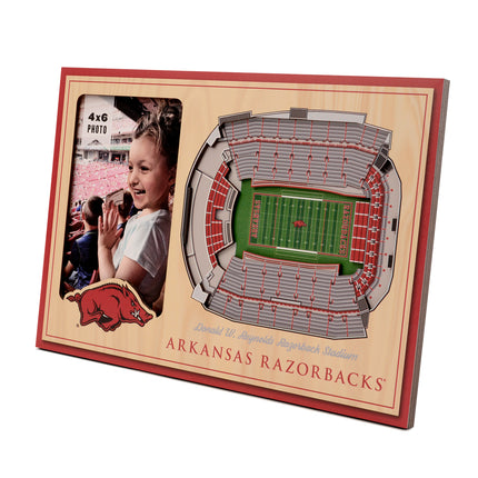 Arkansas Razorbacks 3D StadiumView Picture Frame