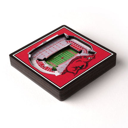 Arkansas Razorbacks 3D StadiumView Magnets