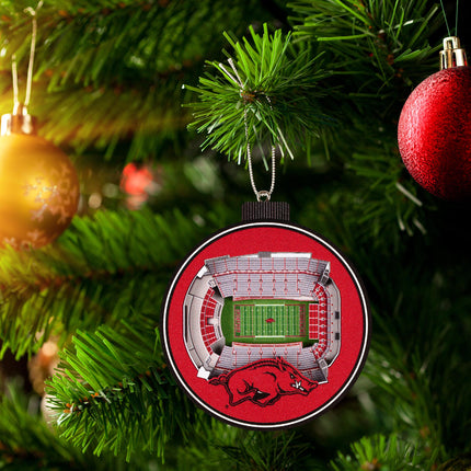 Arkansas Razorbacks 3D StadiumView Ornaments