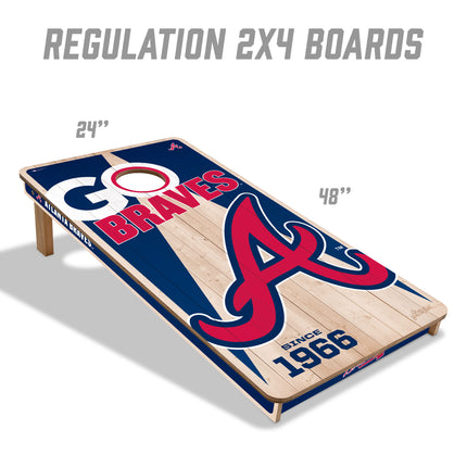 Atlanta Braves Cornhole Boards 2x4