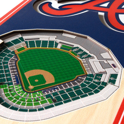 Atlanta Braves 3D Stadium 6x19 Banners