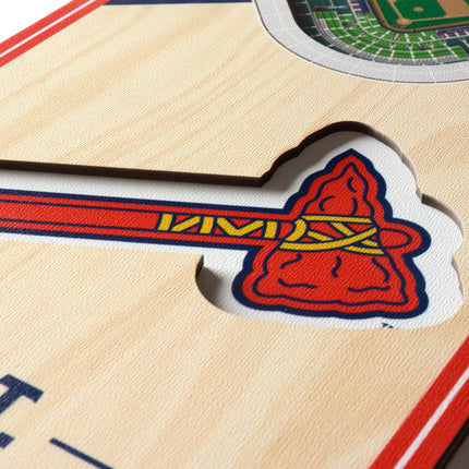 Atlanta Braves 3D Stadium 6x19 Banners