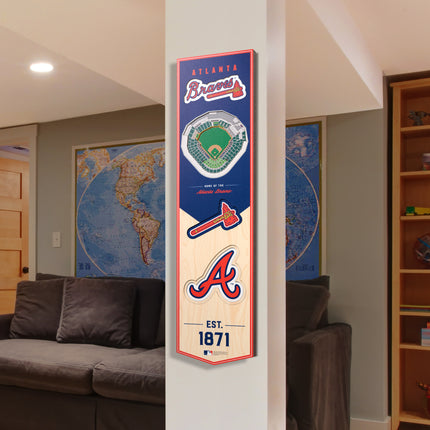 Atlanta Braves 8x32 3D Stadium Banner