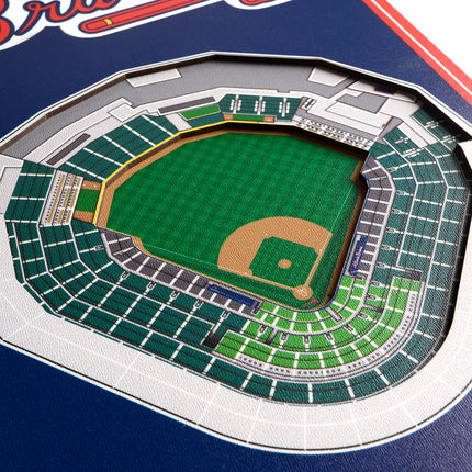 Atlanta Braves 8x32 3D Stadium Banner