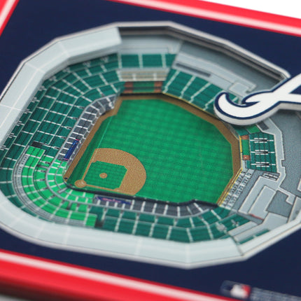 Atlanta Braves 3D Stadium View Coasters