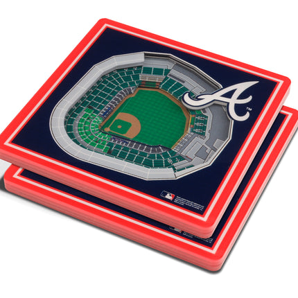 Atlanta Braves 3D Stadium View Coasters