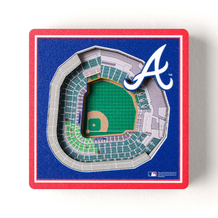 Atlanta Braves 3D StadiumView Magnets