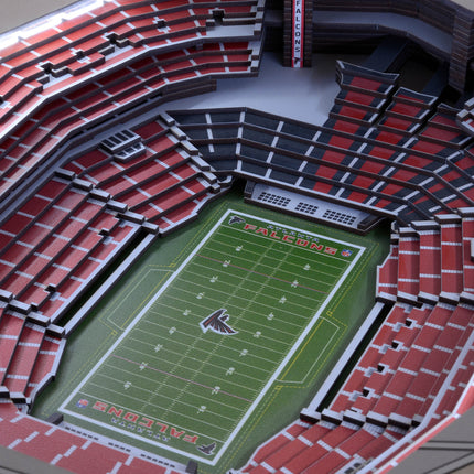 Atlanta Falcons 25 Layer Stadium View Lighted End Table