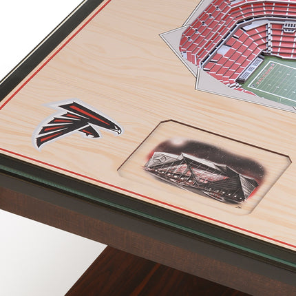 Atlanta Falcons 25 Layer Stadium View Lighted End Table
