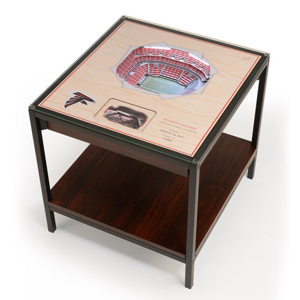 Atlanta Falcons 25 Layer Stadium View Lighted End Table