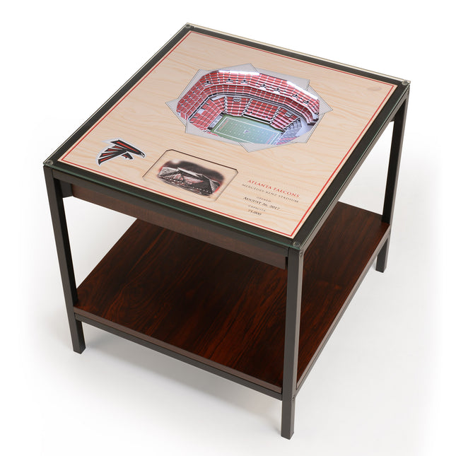 Atlanta Falcons 25 Layer Stadium View Lighted End Table