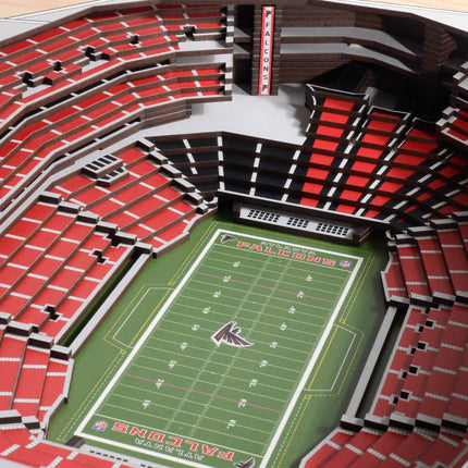 Atlanta Falcons 25 Layer Stadium Art