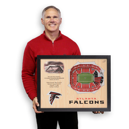 Atlanta Falcons 25 Layer Stadium Art
