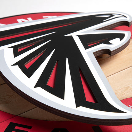 Atlanta Falcons 3DX Circle Backer Wall Art