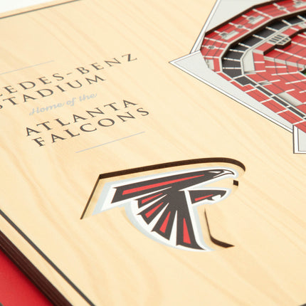 Atlanta Falcons 5-Layer 3D StadiumView Wall Art