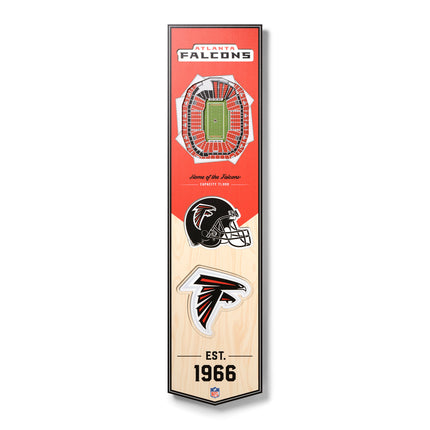 Atlanta Falcons 8x32 3D Stadium Banner