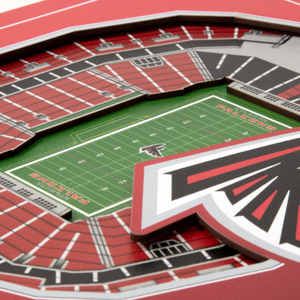 Atlanta Falcons 3D StadiumView Wall Art 12x12