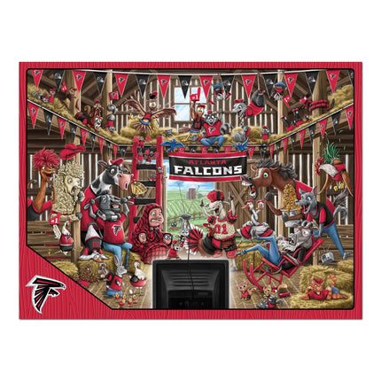 Atlanta Falcons Barnyard Fans Puzzle - 500 PC