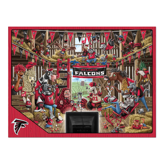 Atlanta Falcons Barnyard Fans Puzzle - 500 PC