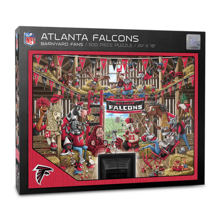 Atlanta Falcons Barnyard Fans Puzzle - 500 PC