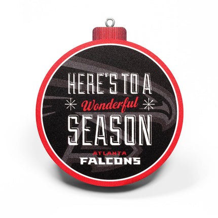 Atlanta Falcons 3D Logo Series Ornament
